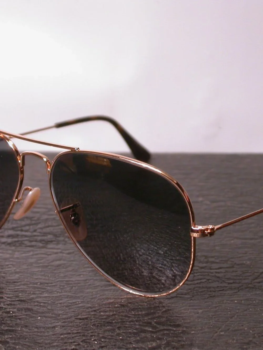 Ray Ban Gold Metal Classic Large Aviator Shades Sunglasses Made in ITALY